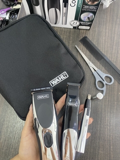 Maquina WAHL EN COMBO KIT X3 con tijeras y peine