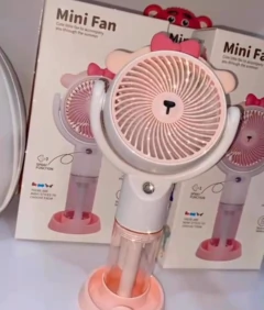 Ventilador con moñito recargable