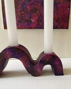 Castiçal Nebulosa Roxa - comprar online