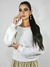 Blusa Feminina Tricot Manga Longa Cropped Tricô Ombro Caido Sueter Moda Blogueira Inverno Trico Agasalho