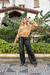 Imagem do Blusa Feminina de Tricot Manga Longa Quadrado Ombro Caído