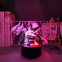 Lâmpada colorida Genshin Impact Raiden Shogun para decoração de quarto Genshin Impact Baal Luz LED de dois tons na internet