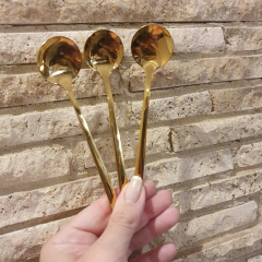 Cuchara Acero GOLD x 6