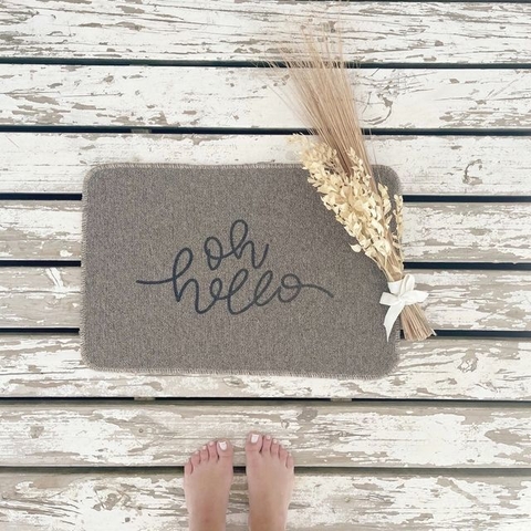 | Alfombra OH HELLO | Tostado