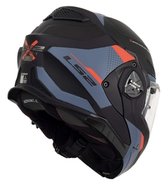 Casco Para Motocicleta Ls2 Advant X Oblivion Negro Azul - Zitro Racing
