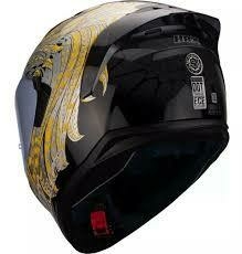 CASCO INTEGRAL HAX OBSIDIAN SLAYER NEGRO ORO en internet