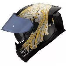CASCO INTEGRAL HAX OBSIDIAN SLAYER NEGRO ORO - comprar en línea