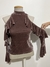 Blusa Aveludada com Detalhes  - comprar online