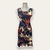 Vestido Estampado - Azul Marinho