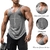 Imagem do Regata de ginástica masculina, roupas de fitness masculinas, musculação, rega