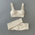 Conjunto de yoga sem costura com nervuras roupas de treino para mulheres 2/4 pe? - comprar online