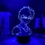 Luzes do painel de led Anime figura My Hero Academia Bakugo 3D lâmpada Manga Ga