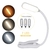 Imagem do Luz de livro recarregável Mini 7 LED Luz de leitura de 3 níveis, branco quente