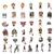 50/100 unidades de uma peça Luffy Adesivos Anime Adesivos Notebook Motocicleta
