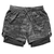 2022 Camo Running Shorts Masculino 2 em 1 Shorts esportivos de secagem rápida p - comprar online