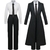 Imagem do Anime Motosserra Homem Makima Traje Cosplay Camisa Preta Trench Shirt Calça Mak