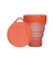 Copo quartzo vermelho de silicone retrátil Menos 1 Lixo 400ml
