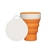 Copo Laranja de silicone retrátil Menos 1 Lixo 400ml