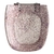 Tampa Do Assento Fit LIso Gliter Rosa C/ Prata