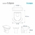 Tampa Do Vaso Calypso Bicolor Diagonal Branco C/ Cz Claro