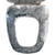 Tampa Do Vaso Monte Carlo Marmorizado Preto C/ Branco - comprar online