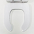 Tampa Do Vaso Luna Liso Branco Deficiente C/ Abertura Frontal - comprar online