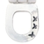 Tampa Do Vaso Luna Diagonal Branco - comprar online