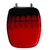 Tampa Do Vaso Stylus Bicolor Preto C/ Vermelho