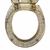 Tampa do Vaso Convencional Dourado Glitter - comprar online