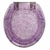 Tampa Do Vaso Convencional Liso Glitter Roxo Holografico