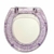 Tampa Do Vaso Convencional Liso Glitter Roxo Holografico - comprar online