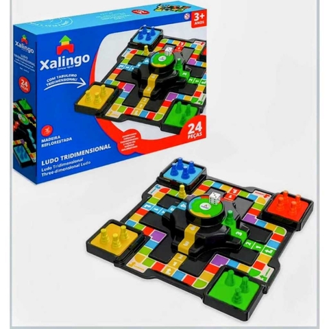 ? LUDO TRIDIMENSIONAL XALINGO – JOGO DE TABULEIRO 3D PARA TODA A FAMÍLIA! BRINQUEDO EDUCATIVO!