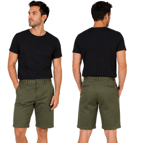 BERMUDA RECTA CLASICA UNISEX REFUERZO - comprar online