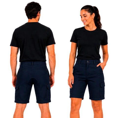 BERMUDA CARGO CLASICA REFORZADA PREMIUM UNISEX REFUERZO