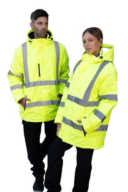 CAMPERA PARKA TRUCKER PREMIUM FLUOR CON REFLEX UNISEX REFUERZO - comprar online