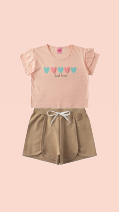 CONJUNTO CAMISA E SHORT - JUST LOVE