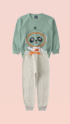 CONJUNTO DE MOLETOM PELUCIADO -PANDA ASTRONAUTA na internet