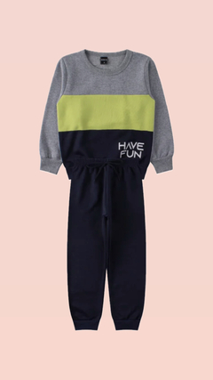 CONJUNTO DE MOLETOM PELUCIADO - HAVE FUN - comprar online