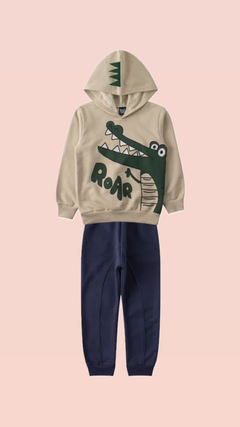 CONJUNTO DE MOLETOM COM CAPUZ JACARÉ CORES VARIADAS - comprar online