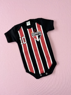 BODY PERSONAGENS - SÃO PAULO PRETO E VERMELHO - comprar online