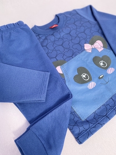 CONJUNTO MOLETOM - AZUL PANDA