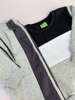CONJUNTO MOLETOM PELUCIADO - LISTRAS