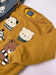CONJUNTO MOLETOM PELUCIADO - MOSTARDA URSINHOS - loja online
