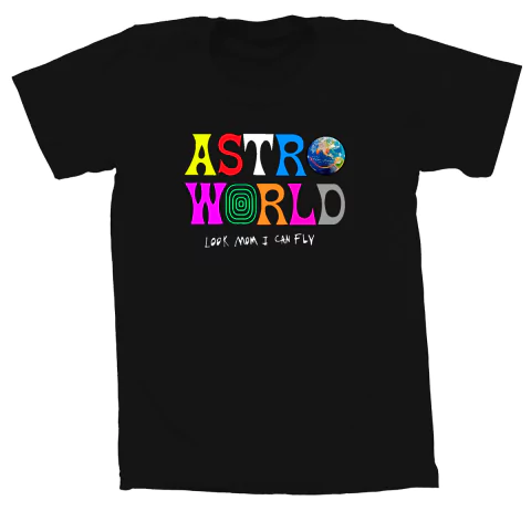 Remera Travis Scott Look Mom I Can Fly