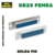 Conector DB25 Femea 180º ( Solda Fio )