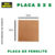 Placa de Fenolite 5x5 Face Simples ( 5cm x 5cm )