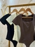 Body em poliamida dupla com mangas - comprar online