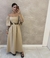 Vestido longo com mangas flare - loja online