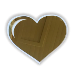 Espejo Acrílico Corazón DORADO inastillable