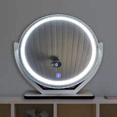 Espejo Maquillaje Iluminado Led Touch Circular